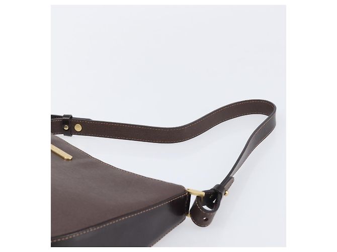 Borsa a tracolla Burberrys in pelle marrone e oro autentica ep16223 D'oro - vista 9