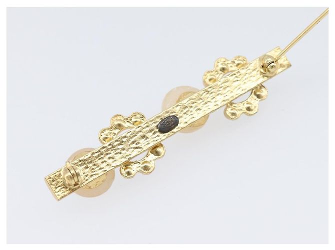 CHANEL Brosche Metall Gold Tone CC Auth bs37449 - Ansicht 10