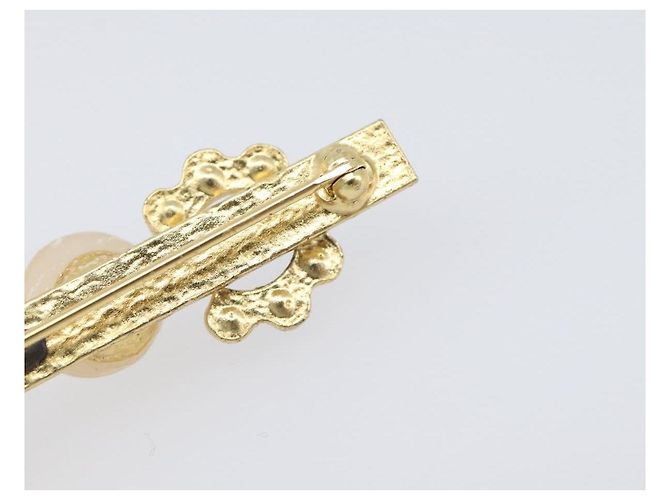 CHANEL Brosche Metall Gold Tone CC Auth bs37449 - Ansicht 8