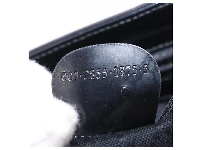 Borsa a mano GUCCI Bamboo Nylon 2way Nero Argento 001 2855 1875 5 Auth ka6416 - vista 12