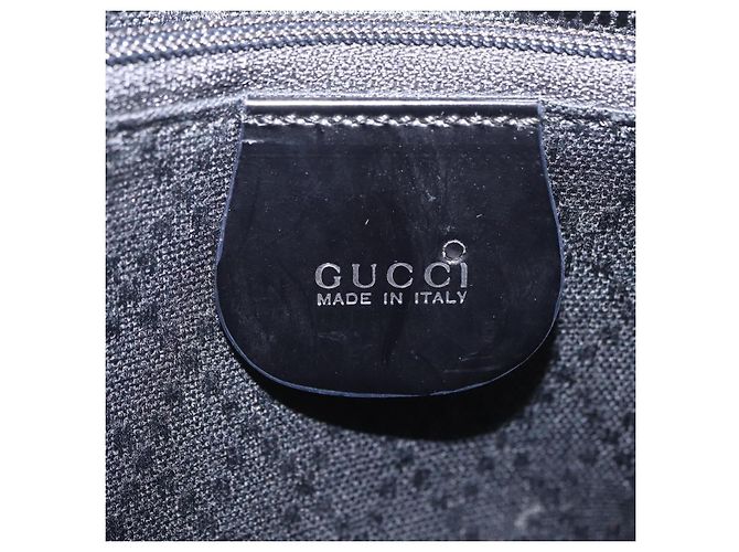 Borsa a mano GUCCI Bamboo Nylon 2way Nero Argento 001 2855 1875 5 Auth ka6416 - vista 21