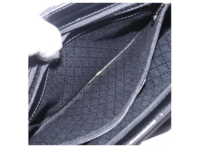 Borsa a mano GUCCI Bamboo Nylon 2way Nero Argento 001 2855 1875 5 Auth ka6416 - vista 25