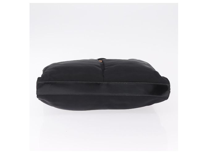 Borsa a mano GUCCI Bamboo Nylon 2way Nero Argento 001 2855 1875 5 Auth ka6416 - vista 5