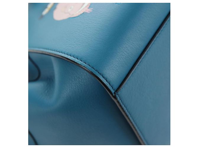 LOEWE Ghibli Spirited Away Boh Mouse Yu-Bird Hammock Drawstring Auth yk20944SM Azul - vista 16
