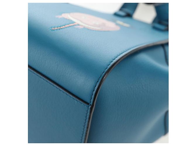 LOEWE Ghibli Spirited Away Boh Mouse Yu-Bird Hammock Drawstring Auth yk20944SM Azul - vista 17
