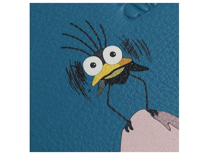 LOEWE Ghibli Spirited Away Boh Mouse Yu-Bird Hammock Drawstring Auth yk20944SM Azul - vista 21