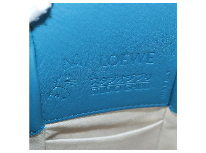 LOEWE Ghibli Spirited Away Boh Mouse Yu-Bird Hammock Drawstring Auth yk20944SM Azul - vista 23