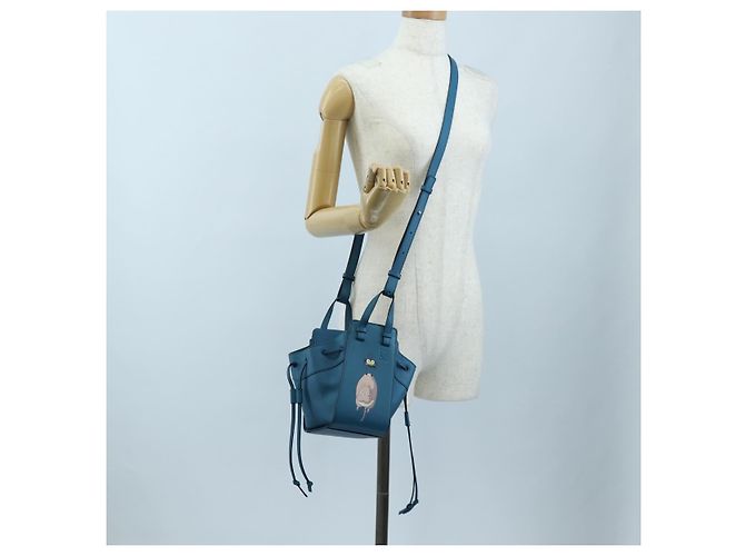LOEWE Ghibli Spirited Away Boh Mouse Yu-Bird Hammock Drawstring Auth yk20944SM Azul - vista 27