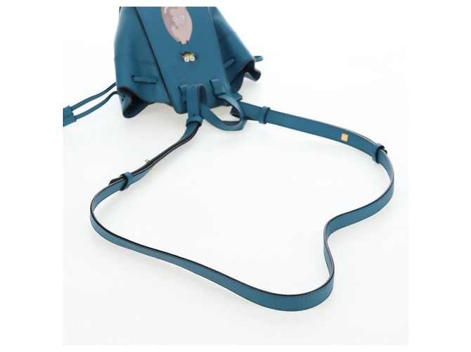 LOEWE Ghibli Spirited Away Boh Mouse Yu-Bird Hammock Drawstring Auth yk20944SM Azul - vista 8