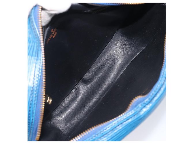Borsa a tracolla LOUIS VUITTON Epi Jeune Fille MM Toledo Blue M52155 LV Auth ep16006 - vista 10