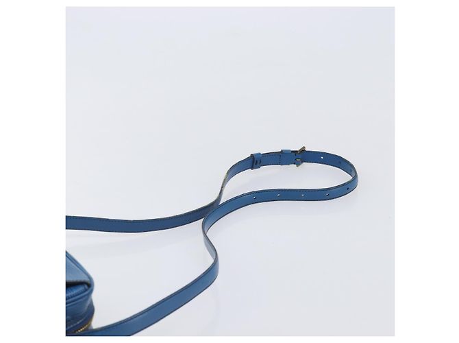 Borsa a tracolla LOUIS VUITTON Epi Jeune Fille MM Toledo Blue M52155 LV Auth ep16006 - vista 14