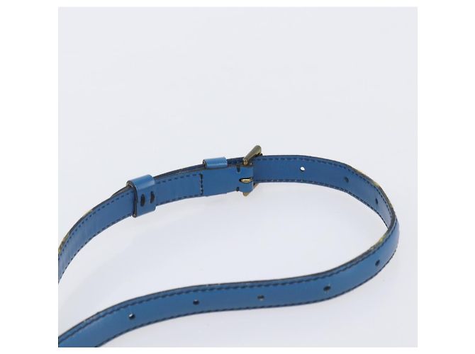 Borsa a tracolla LOUIS VUITTON Epi Jeune Fille MM Toledo Blue M52155 LV Auth ep16006 - vista 15
