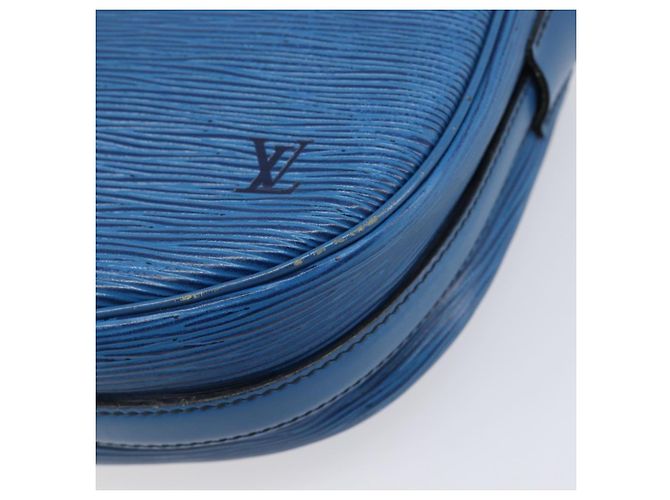 Borsa a tracolla LOUIS VUITTON Epi Jeune Fille MM Toledo Blue M52155 LV Auth ep16006 - vista 16