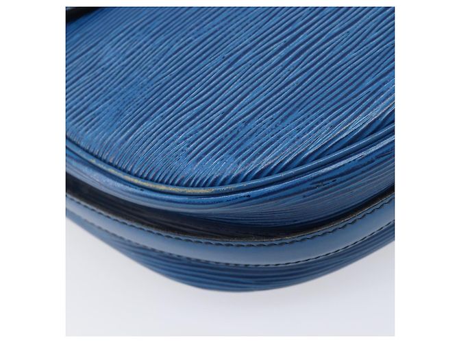 Borsa a tracolla LOUIS VUITTON Epi Jeune Fille MM Toledo Blue M52155 LV Auth ep16006 - vista 17