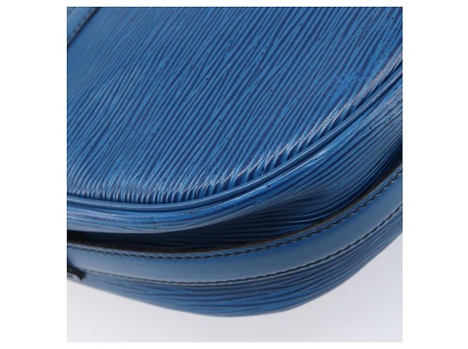 Borsa a tracolla LOUIS VUITTON Epi Jeune Fille MM Toledo Blue M52155 LV Auth ep16006 - vista 19