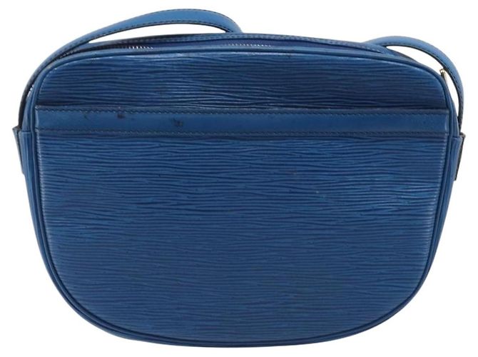 Borsa a tracolla LOUIS VUITTON Epi Jeune Fille MM Toledo Blue M52155 LV Auth ep16006 - vista 2