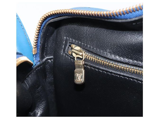 Borsa a tracolla LOUIS VUITTON Epi Jeune Fille MM Toledo Blue M52155 LV Auth ep16006 - vista 25