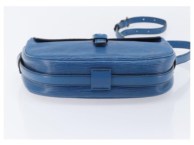 Borsa a tracolla LOUIS VUITTON Epi Jeune Fille MM Toledo Blue M52155 LV Auth ep16006 - vista 5