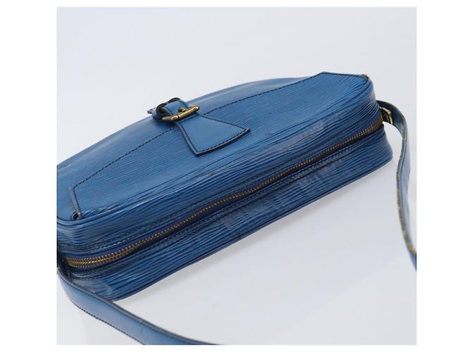 Borsa a tracolla LOUIS VUITTON Epi Jeune Fille MM Toledo Blue M52155 LV Auth ep16006 - vista 6