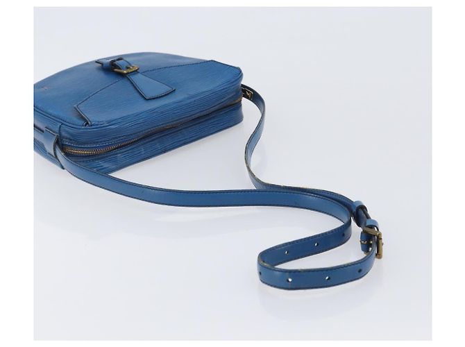 Borsa a tracolla LOUIS VUITTON Epi Jeune Fille MM Toledo Blue M52155 LV Auth ep16006 - vista 7