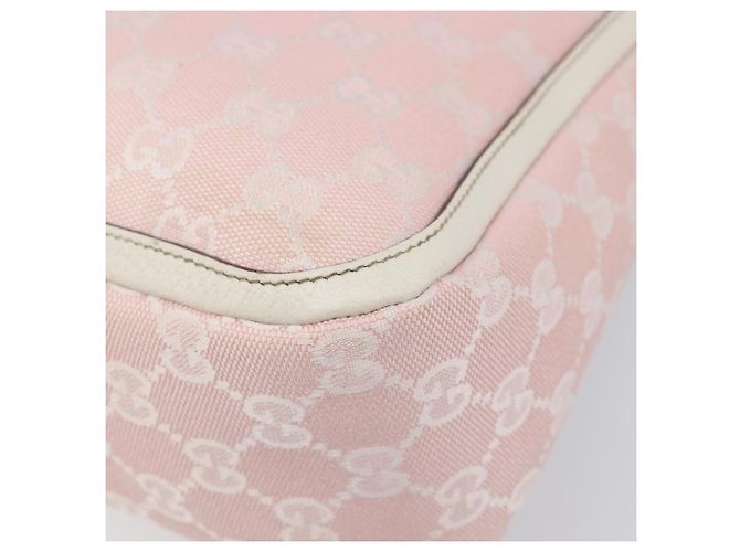 Borsa a tracolla GUCCI GG Canvas Abbey Pink Gold 146244 Auth 206129V Rosa D'oro - vista 12