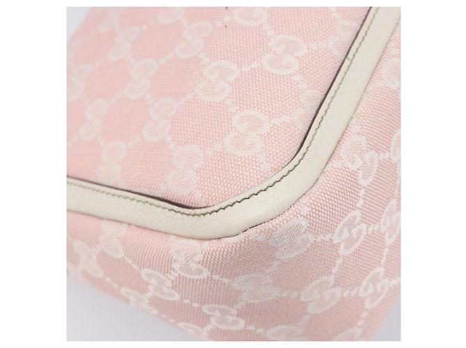 Borsa a tracolla GUCCI GG Canvas Abbey Pink Gold 146244 Auth 206129V Rosa D'oro - vista 13