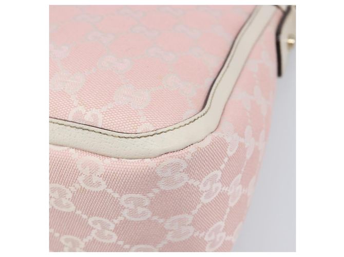 Borsa a tracolla GUCCI GG Canvas Abbey Pink Gold 146244 Auth 206129V Rosa D'oro - vista 14