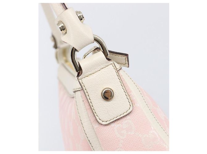 Borsa a tracolla GUCCI GG Canvas Abbey Pink Gold 146244 Auth 206129V Rosa D'oro - vista 16