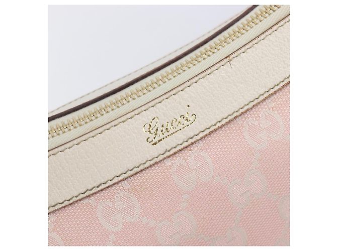 Borsa a tracolla GUCCI GG Canvas Abbey Pink Gold 146244 Auth 206129V Rosa D'oro - vista 17