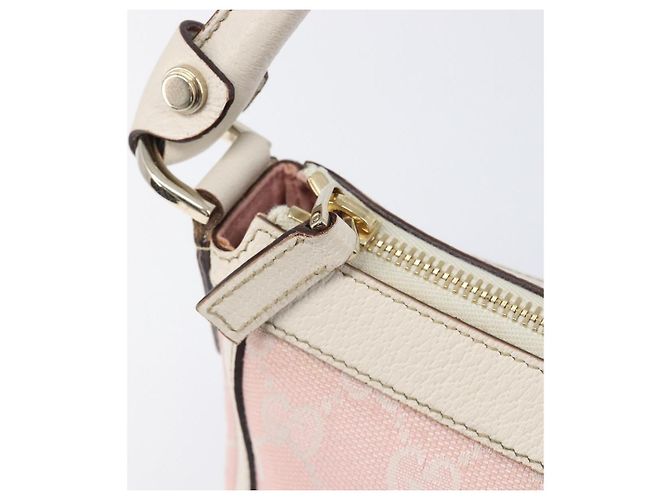 Borsa a tracolla GUCCI GG Canvas Abbey Pink Gold 146244 Auth 206129V Rosa D'oro - vista 18