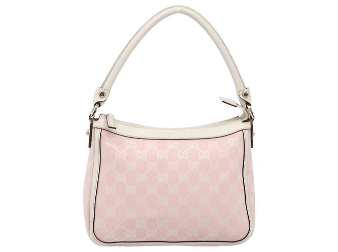 Borsa a tracolla GUCCI GG Canvas Abbey Pink Gold 146244 Auth 206129V Rosa D'oro - vista 2