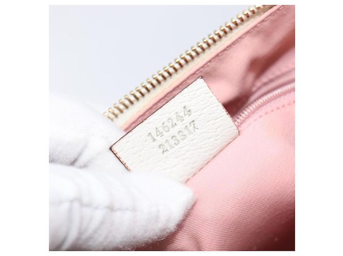 Borsa a tracolla GUCCI GG Canvas Abbey Pink Gold 146244 Auth 206129V Rosa D'oro - vista 25