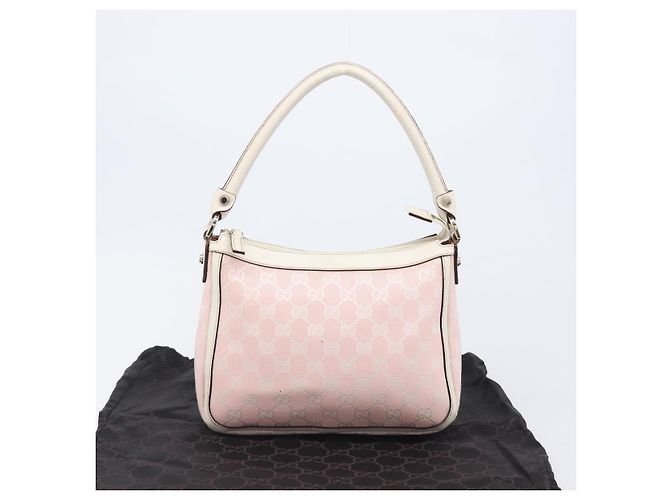 Borsa a tracolla GUCCI GG Canvas Abbey Pink Gold 146244 Auth 206129V Rosa D'oro - vista 27
