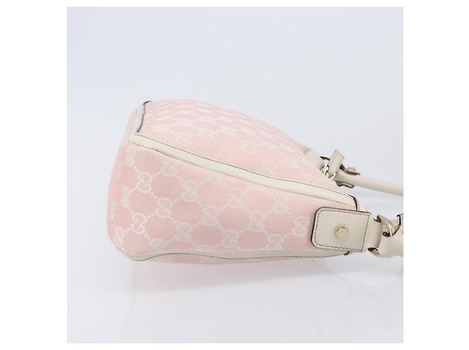 Borsa a tracolla GUCCI GG Canvas Abbey Pink Gold 146244 Auth 206129V Rosa D'oro - vista 4