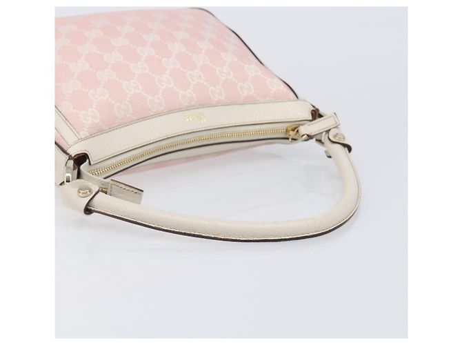 Borsa a tracolla GUCCI GG Canvas Abbey Pink Gold 146244 Auth 206129V Rosa D'oro - vista 8