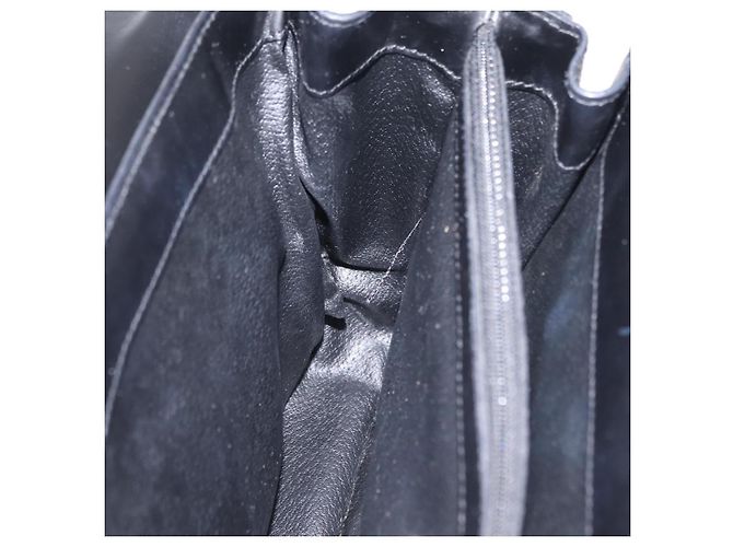 Céline Sac à main CELINE Macadam Canvas PVC Noir Doré Auth mr2952A - vue 26