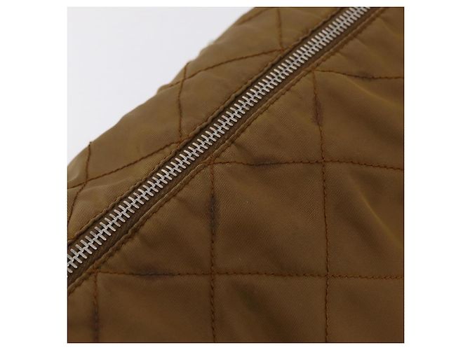 PRADA Chain Tote Bag Nylon Brown Silver Auth 206291 Braun Silber - Ansicht 24