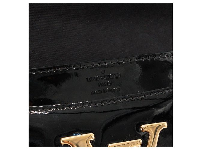 LOUIS VUITTON - Borsa a tracolla Louise Louis Vuitton in pelle verniciata nera Nero - vista 5