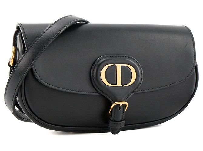 Autre Marque DIOR - Bobby East West Dior Schultertasche aus schwarzem glattem Leder - Ansicht 2