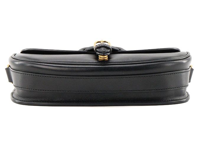 Autre Marque DIOR - Bobby East West Dior Schultertasche aus schwarzem glattem Leder - Ansicht 4