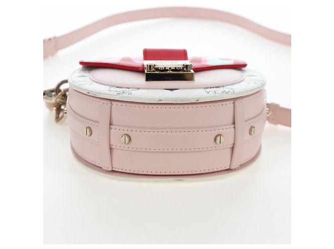 MCM Vicetos Tracy Schultertasche PVC Leder Rosa Silber Auth 205914V Pink - Ansicht 15