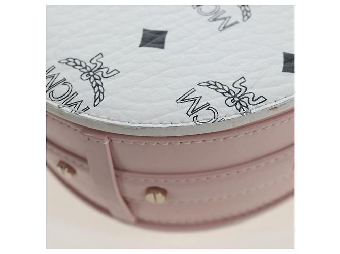 MCM Vicetos Tracy Schultertasche PVC Leder Rosa Silber Auth 205914V Pink - Ansicht 19