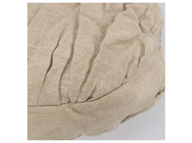 Borsa a mano Miu Miu Matelassé Canvas Beige Gold Tone Auth bs37124 - vista 17