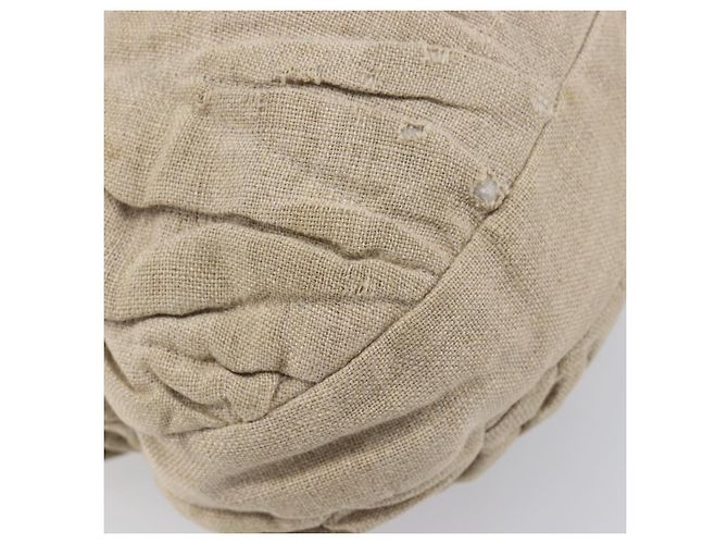 Borsa a mano Miu Miu Matelassé Canvas Beige Gold Tone Auth bs37124 - vista 18