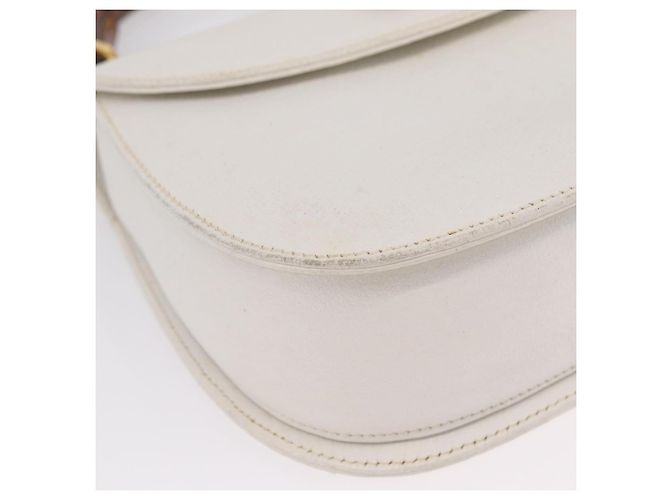 Borsa a mano GUCCI Bamboo in pelle 2way White Gold 000 2029 0633 Auth bs37338A Bianco D'oro - vista 17