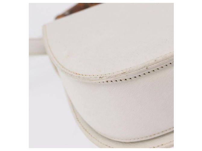 Borsa a mano GUCCI Bamboo in pelle 2way White Gold 000 2029 0633 Auth bs37338A Bianco D'oro - vista 19