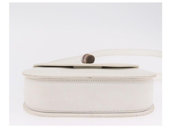 Borsa a mano GUCCI Bamboo in pelle 2way White Gold 000 2029 0633 Auth bs37338A Bianco D'oro - vista 6