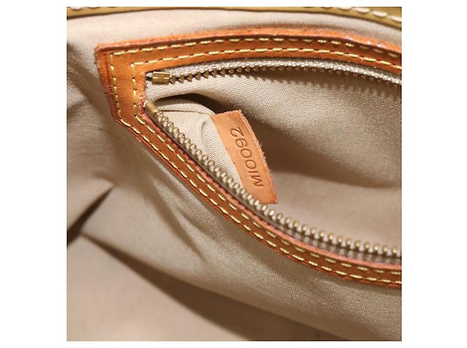 LOUIS VUITTON Monogram Vernis Reade PM Hand Bag Beige M91144 LV Auth bs37196 - vista 12