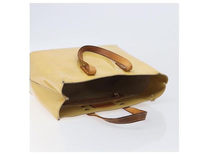LOUIS VUITTON Monogram Vernis Reade PM Hand Bag Beige M91144 LV Auth bs37196 - vista 14