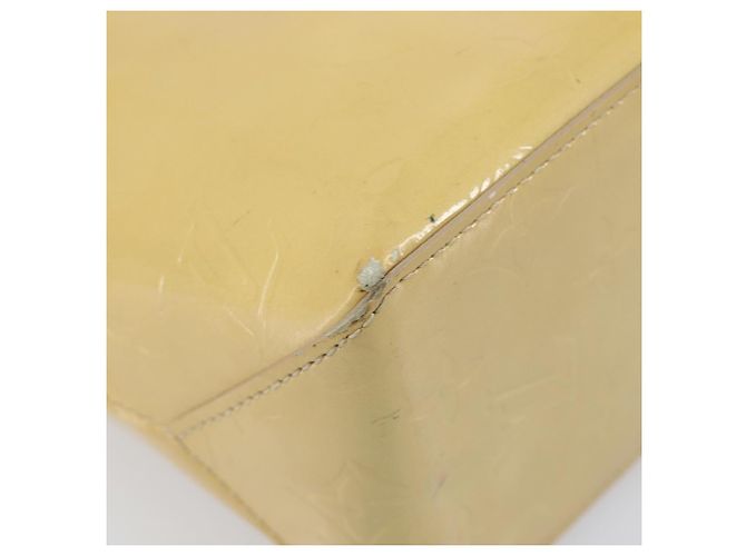 LOUIS VUITTON Monogram Vernis Reade PM Hand Bag Beige M91144 LV Auth bs37196 - vista 17